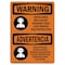 Signmission OSHA WARNING Sign, Noise Area Use PPE Bilingual, 10in X 7in Rigid Plastic, 10" W, 7" H, Landscape OS-WS-P-710-L-12729 - alternate 1